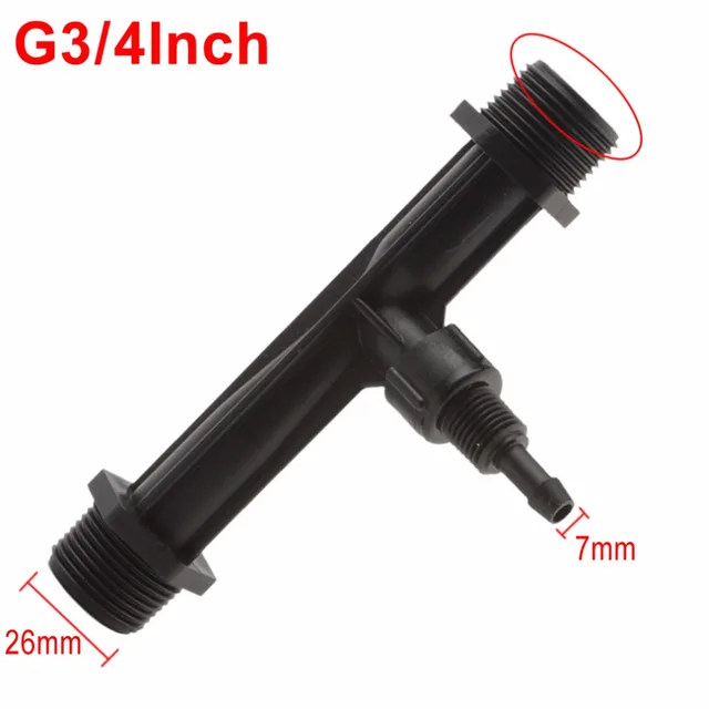 Best Price Black G3/4inch Agriculture Irrigation Drip Device Garden Flowers Venturi Fertilizer Injector