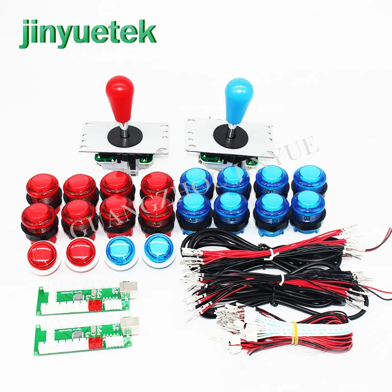 

Zero Delay USB Encoder 2 Play Station PC PS2 PS3 Copy Sanwa Joystick LED Push Button For Arcade button kit Jamma mame