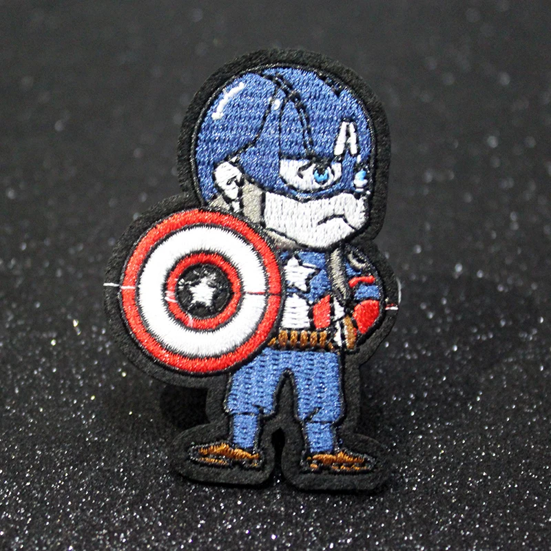 Pulaqi нашивка Капитан Америка Marvel на одежду Мстители нашивки для одежды наклейки железная одежда нашивки Parche Marvel F