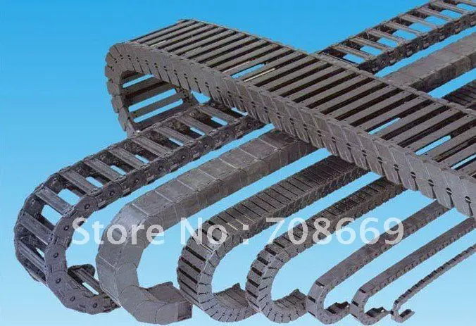 1000mm 10 x 15 mm Cable Drag Chain Radius 38mm Wire Carrier 10*15*R38 
