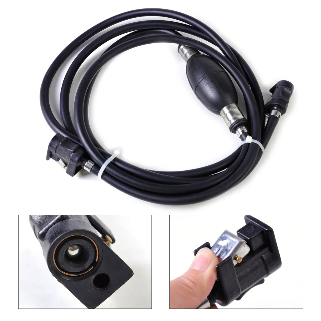 

DWCX 6Y1-24306-55 Fuel Line Hose Primer Bulb Kit Outboard And Tank Connectors for Yamaha Mariner Johnson Mercury Outboard Motor