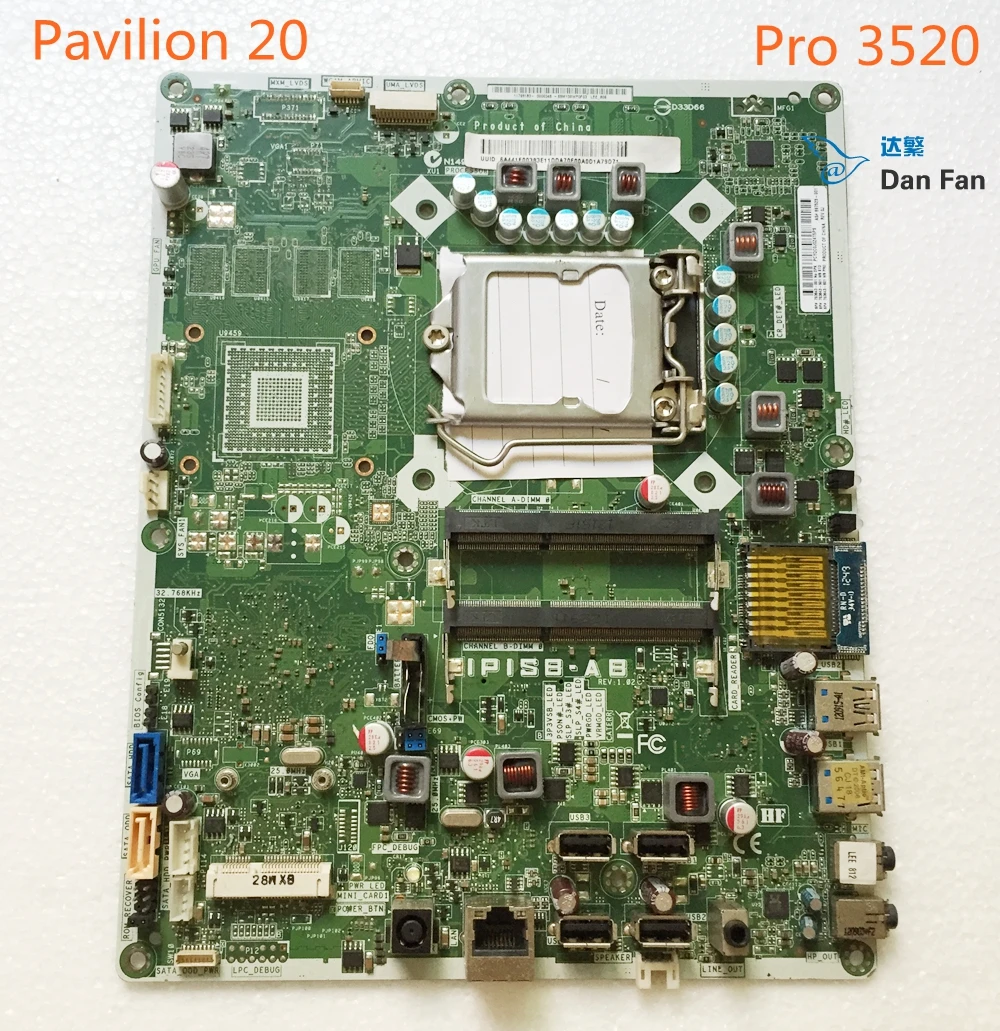 697523-001 для hp Pavilion 20 Pro 3520 материнская плата AIO 703643-001 IPISB-AB материнская плата протестирована полностью