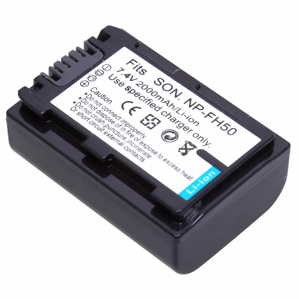 

Probty 1Pcs NP-FH50 NP FH50 Rechargeable Battery For Sony A230 A290 A390 DSC-HX1 HX100 HX200 HDR-TG1E TG3 TG5 TG7 Camera