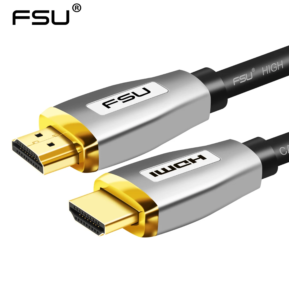 FSU HDMI cable 2.0 1080P 4K 3D HDMI to HDMI Connector Adapter for PC HDTV Projector hdmi