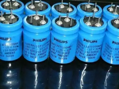 

[SA]PHILPS Blue Hexagon 1300UF 100V maximum voltage of 150V in stock wholesale--10pcs/lot