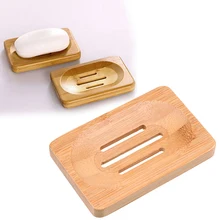 Бамбуковая деревянная мыльница для хранения Контейнер для душа туалетное мыло держатель тарелка ванная комната кухонный аксессуар