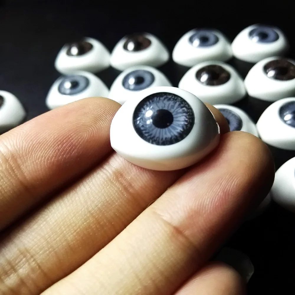 40Pcs(20pairs) Half Plastic Doll Eyes Mixed color BJD EYES, Oval Doll Dollfie Eyes Eyeballs Wholesale 22*16.5mm toys accessories