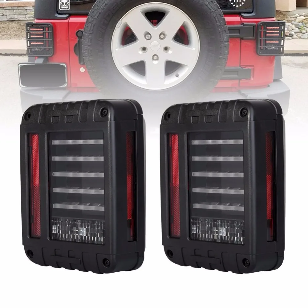 Wrangler LED Reverse Brake Tail Lights With EU / US Standard Plugs For