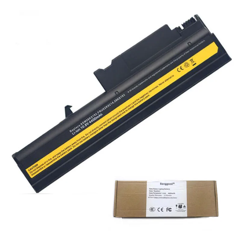 4400 мА/ч, АСМ 08K8192 FRU 08K8193 ноутбук аккумулятор для IBM lenovo ThinkPad T40P T40 серии T41P T41 T42P T42 T43 R50 R50E R50P R51