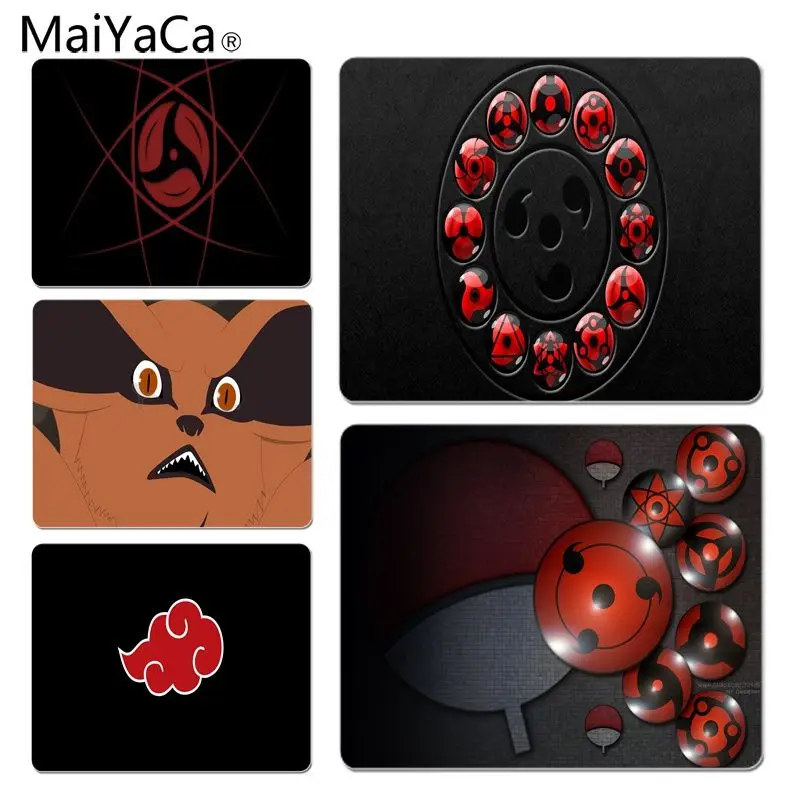 

MaiYaCa New Designs Naruto Logo mouse pad gamer play mats Size for 18x22cm 25x29cm Small Mousepad