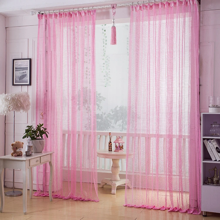 2016 modernas para sala de estar de tul ventana dormitorio Cortinas hilo producto Rosa ventana cortina transparente en SUPERHOUSE|pink window curtains|curtains forwindow sheer - AliExpress