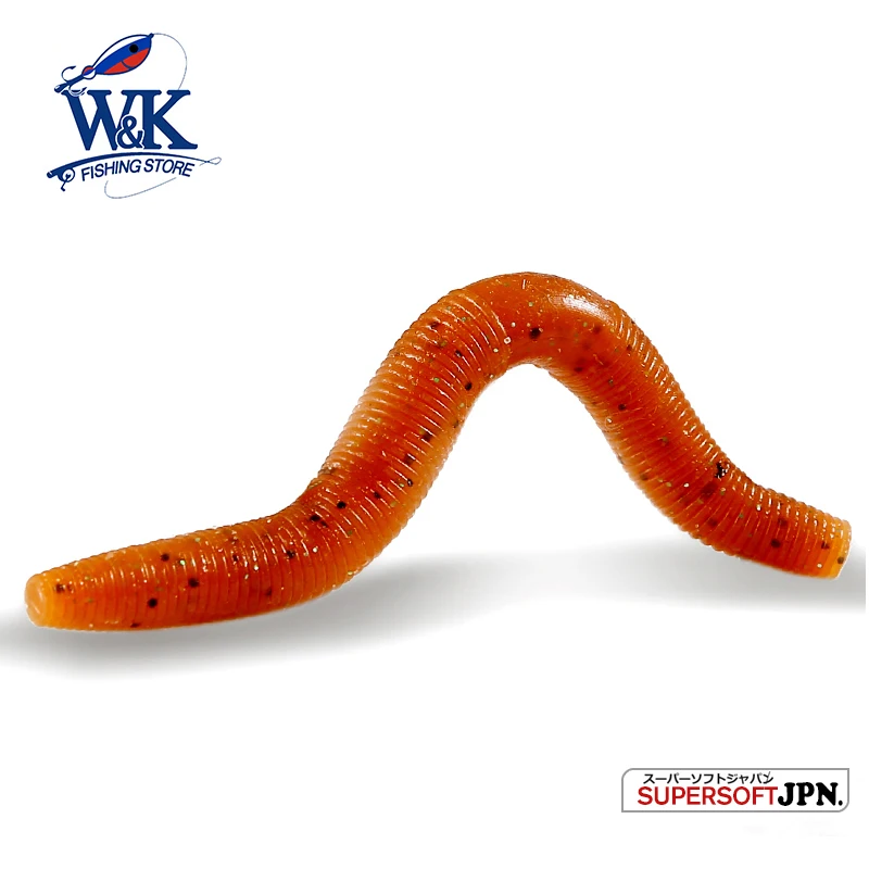 WK Soft Bait 10cm Worm Lure 6pcs/pk Senko Worms Fishing