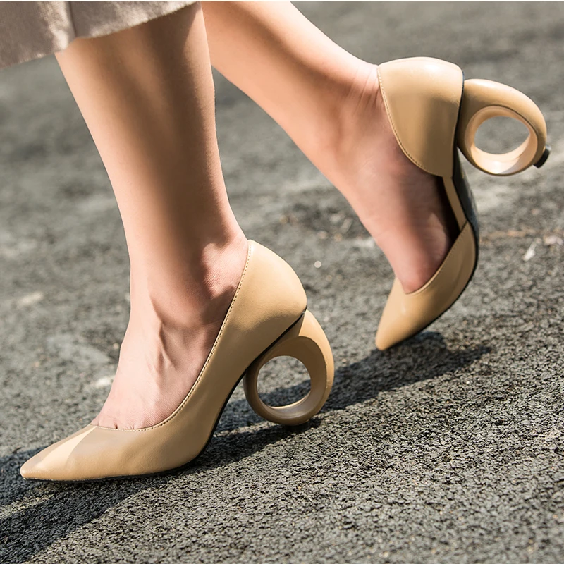 Prova Perfetto необычные женские туфли-лодочки на каблуке с острым носком женские свадебные модельные туфли женские туфли на высоком каблуке-шпильке обувь на День святого Валентина
