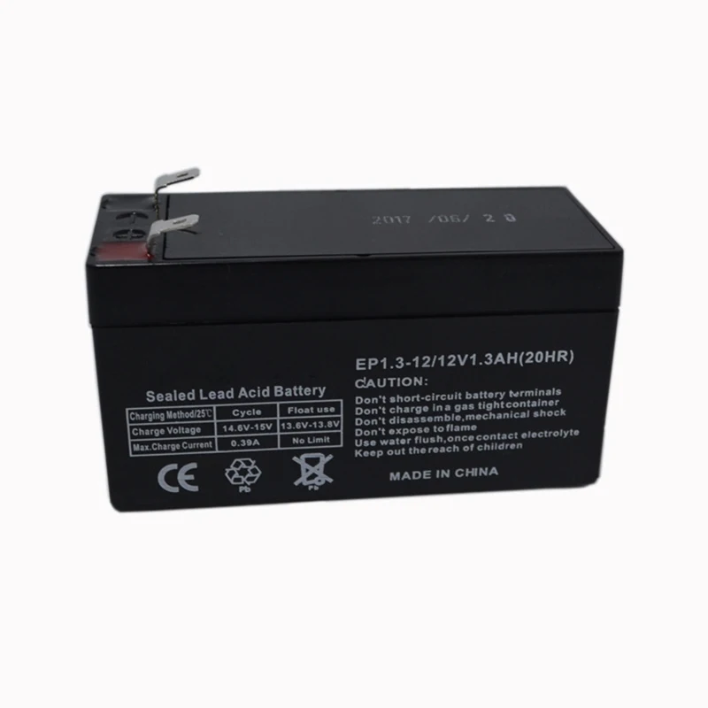 Baterias de Armazenamento Recarregável para Lâmpada de Mesa Dispositivo de Luz Bateria Selada Chumbo Ácido Led Alto Altifalante Ups 12 v 1.3ah - Image 3