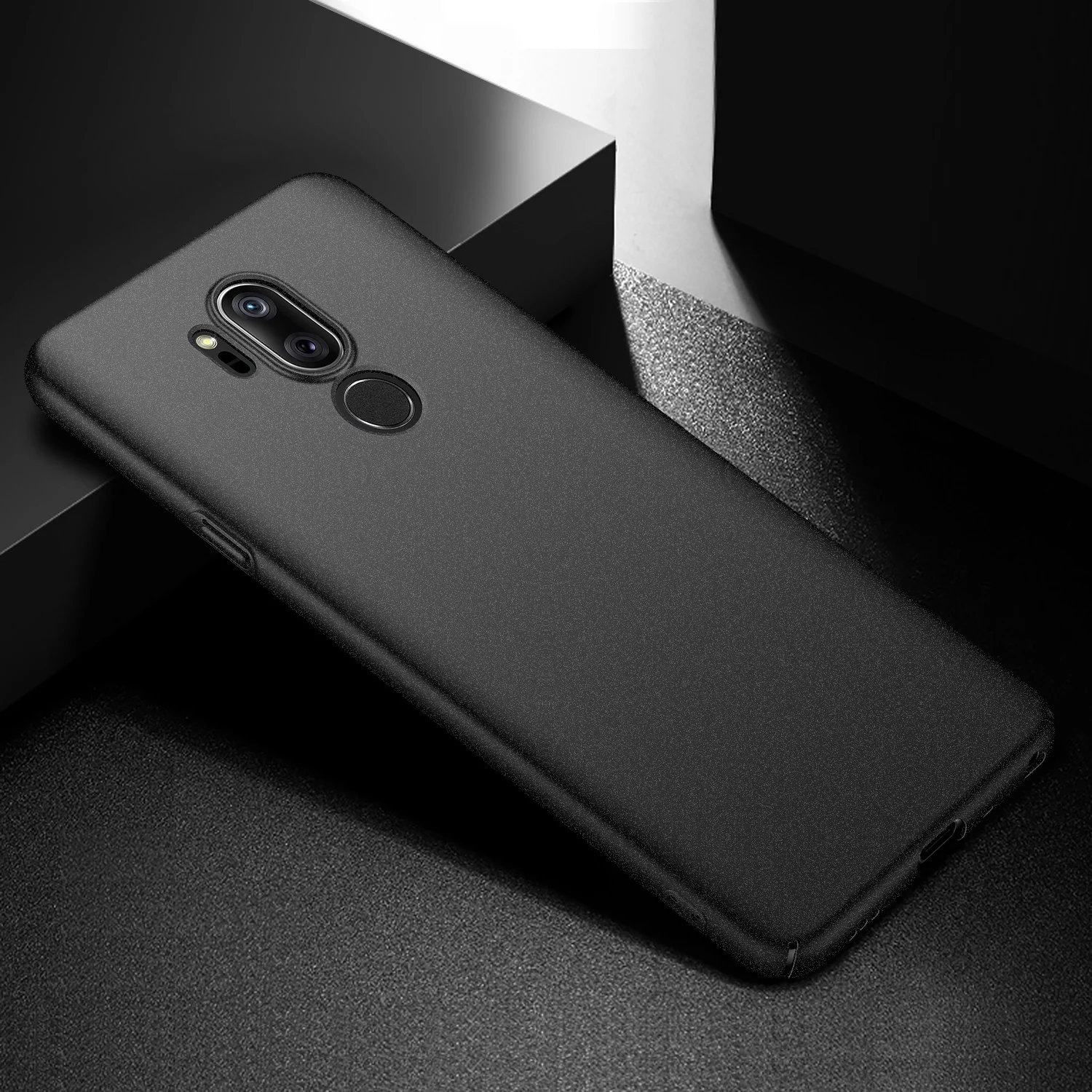 Для LG G7 чехол ThinQ роскошный высококачественный Жесткий ПК Тонкий чехол Матовая кожа защитная задняя крышка чехол s для LG G7 ThinQ чехол для телефона
