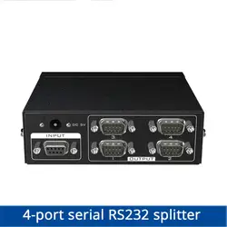 RS232 сплиттер 4 порта DB9 последовательный сплиттер 1 в 4 из поддержка двунаправленный последовательный адаптер передачи MT-RS104