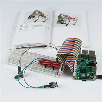 SunFounder Basic Sensor Kit for Raspberry Pi 3, 2 and RPi 1 Model B+ with 40-Pin GPIO Extension Board Jump wires