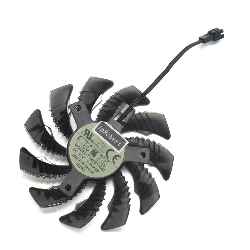 Самый дешевый 3Pin 2Pin T128010SM 12В 0.25A 75 мм кулер для Gigabyte GV-N960O графическая карта