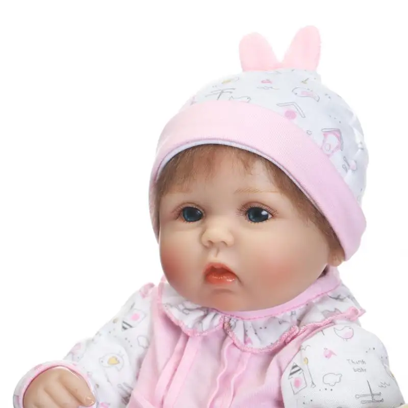 NPK Newborn Reborn Baby Dolls Silicone Cute Soft Babies Doll