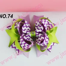 60 шт 4,5 ''два слоя забавные, для волос банты, бутик заколки для волос, волосы луки зажимы