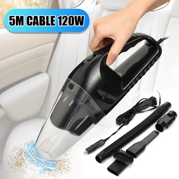 

Portable DC 12V 120W Super Suction Handheld Vacuum Dirt Cleaner Wet & Dry Vacuum Cleaner For Vehicle Car Handheld Home Office