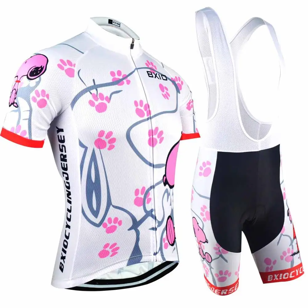 BXIO, Женская Профессиональная велосипедная майка, Ropa De Camisa Ciclismo, короткий рукав, велосипедная одежда, спортивная одежда, Ropa Ciclismo mujer, велосипедные майки, набор - Цвет: Лаванда