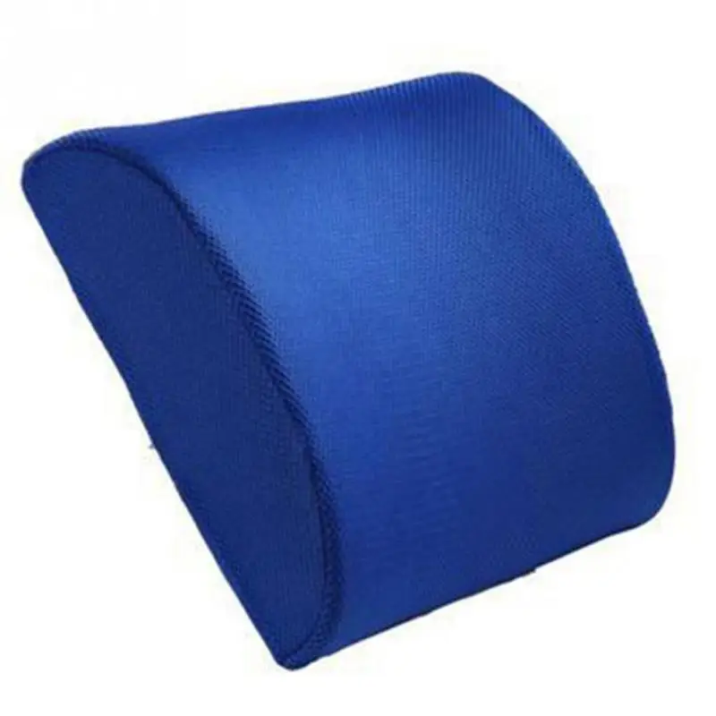 

Blue Memory Foam Lumbar Back Support Cushion Pillow for Home Car Auto Seat Neck Safety Pillow for Commuter Driver