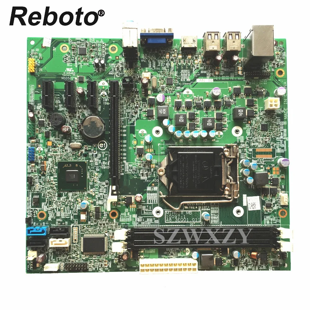 Reboto For DELL OPX 390MT Desktop Motherboard CN-0M5DCD 0M5DCD M5DCD MIH61R MB 10097-1 48.3EQ01.011 LGA1155 H61 Not Repaired