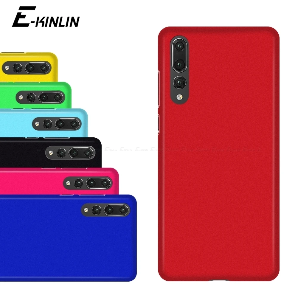 Ультратонкий матовый жесткий чехол для телефона HuaWei P40 P30 P20 Pro Plus Lite 5G E XL