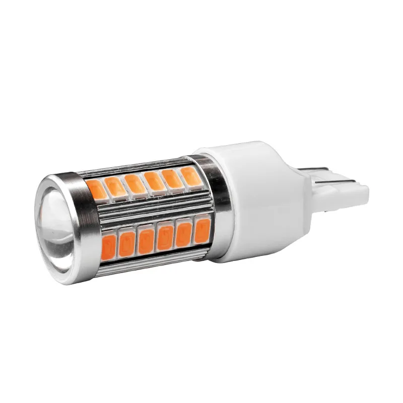 

1PCS T20 7443 W21/5W 33 SMD 5630 Led Car Tail Bulb DRL Driving Light Stop Lamp 33SMD 5730 LED Auto Daytime Running Light DC 12V