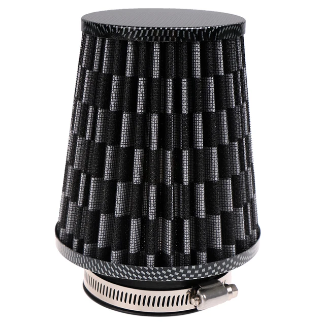 Universal 1Pc 76mm Automobile Cone Shaped High Flow Cold Air Intake