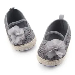 2018 Демисезонный новый для маленьких девочек Первый Walker обувь полые цветок мягкий Эластичная лента детская обувь модная детская \ обуви