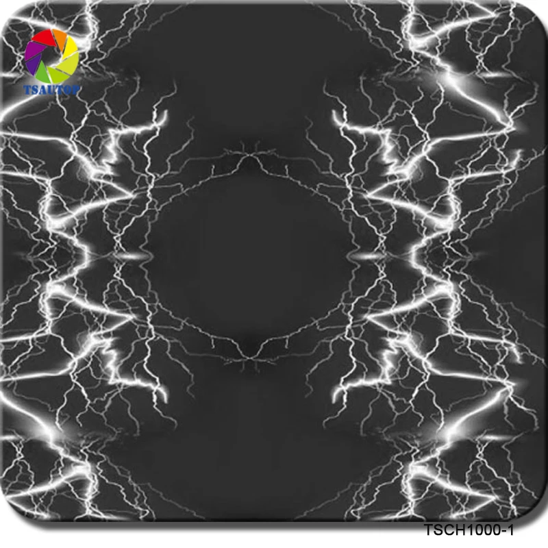 

Free shipping 0.5mX2m lightning aqua print film CSCH1000-1 hydrographics film