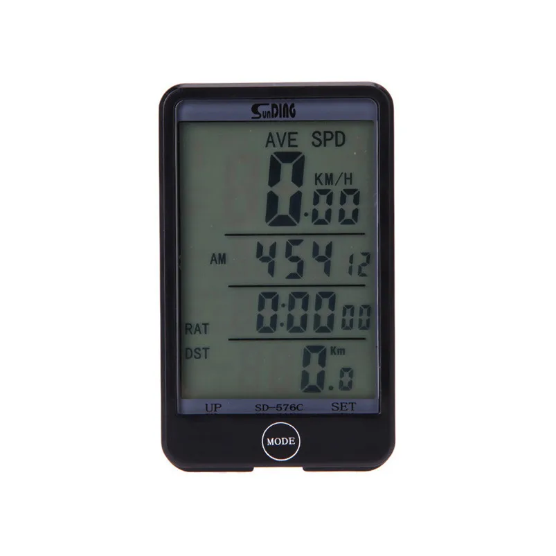 LEADBIKE Wireless LCD Bike Bicycle Computer Speed Odometer Waterproof Speedometer Cycling Bicycle stopwatch #5S21 (5)