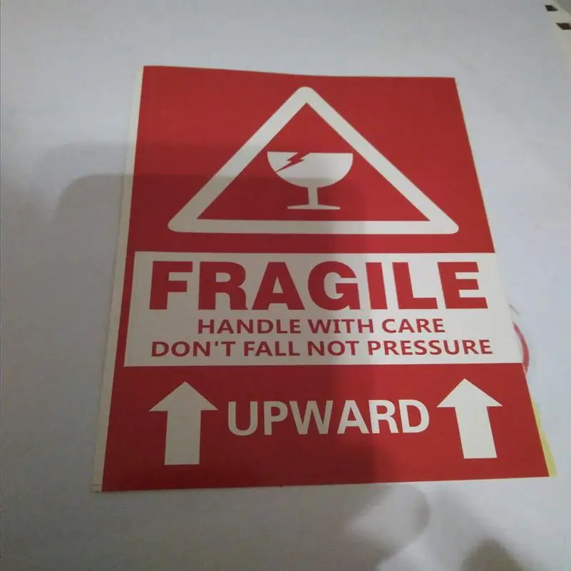 335pcs Fragile Upward Handle With Care Don T Fall Not Pressure Self Adhesive Shipping Label Sticker 9x15cm Stickers Aliexpress