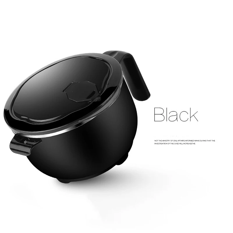 black900ml MeowKa 304 миска для лапши из нержавеющей стали/Ланч-бокс с крышкой/чашка для закусок/салатная коробка/детский Ланч-бокс/японская пищевая коробка - Цвет: black900ml