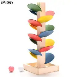 IPiggy Деревянный Дерево мраморный шар Запуск игра трек для маленьких детей интеллект раннего образования игрушка