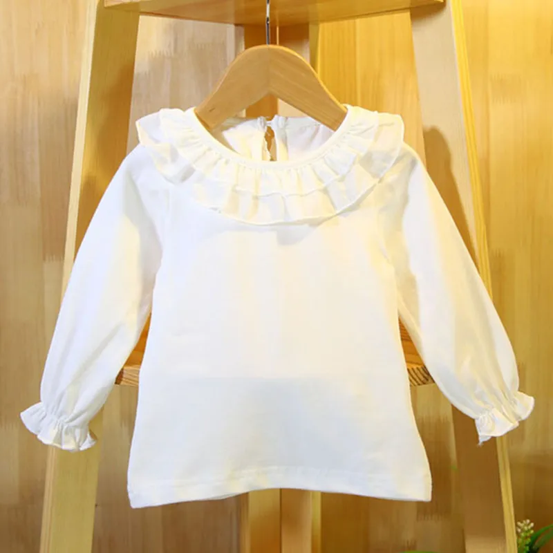 Новинка 2017 года Осенние рубашки с длинными рукавами и круглым вырезом для