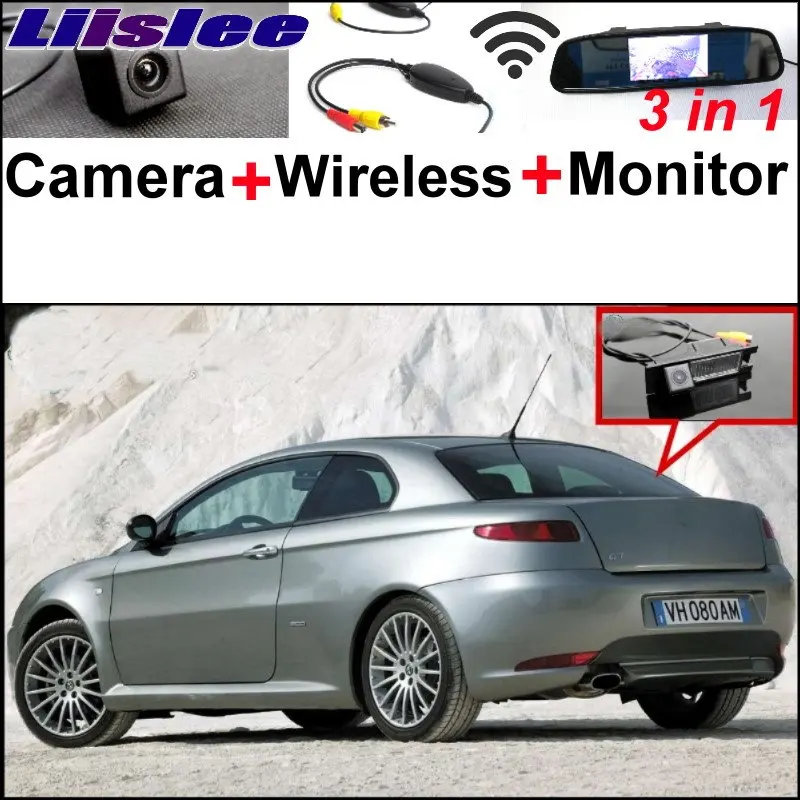 Liislee Wireless Receiver + Mirror Monitor EASY DIY Parking System + 3 in1 Special WiFi Rear View Camera For Alfa Romeo AR GT