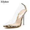 Zapatos de tacón de leopardo transparentes de PVC de Eilyken, zapatos de tacón alto para mujer, zapatos de fiesta, Sandalias de tacón para discoteca 35-42 ► Foto 3/6