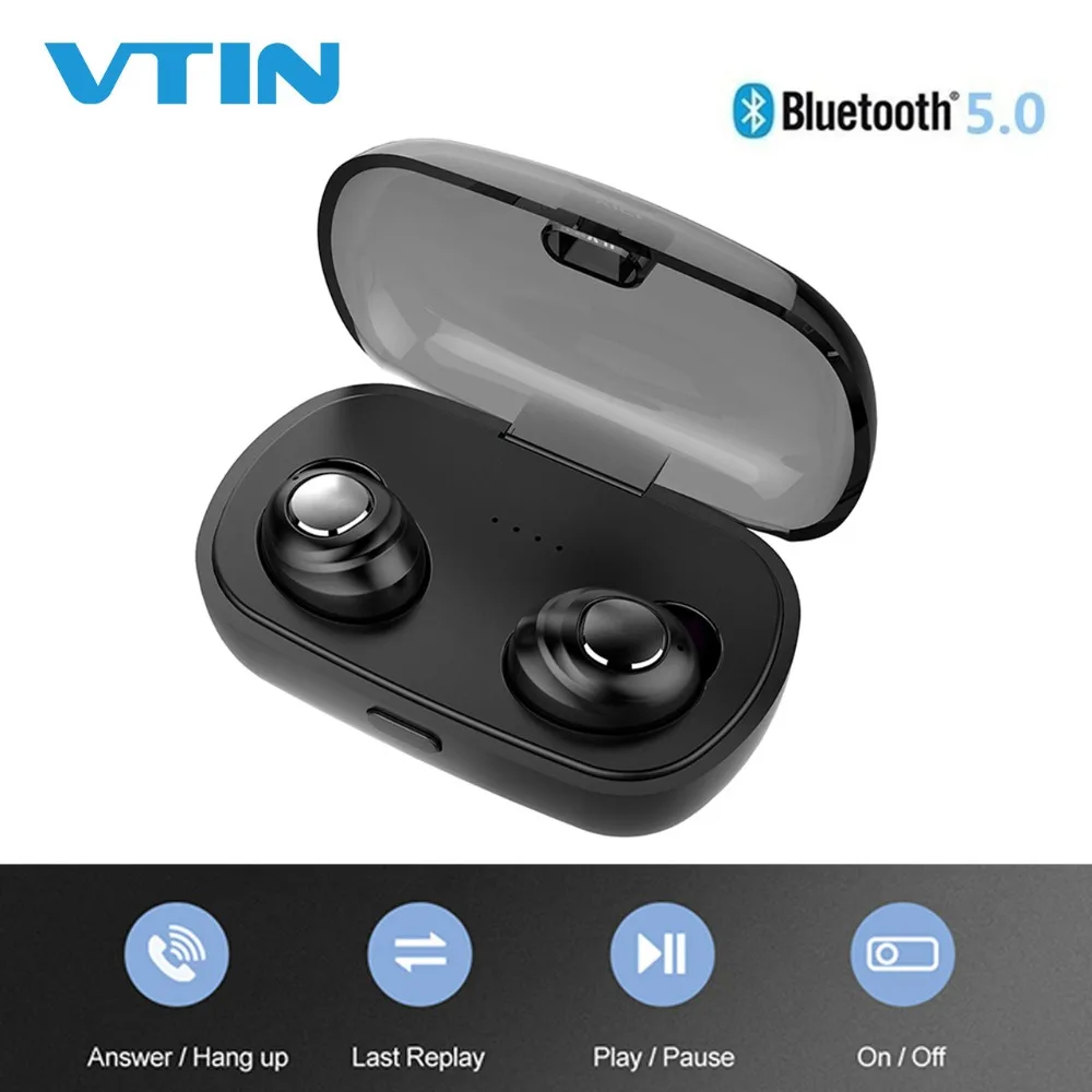 

Hot New TWS Mini Wireless Bluetooth 5.0 Earphones HiFi Stereo Earbuds Headset With Charging Box Mic For iPhone XS/X/8/7/6 Huawei