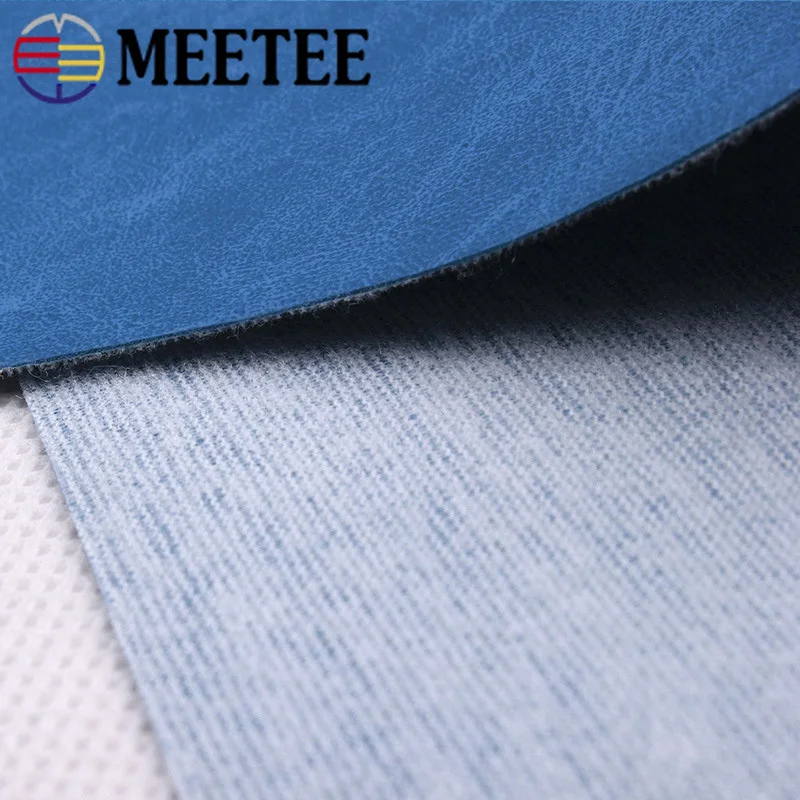 Meetee 100X137 см 0,7 мм Толстая кожаная ткань ПВХ синтетическая кожа для сумки для ноутбуков кожа Сделай Сам домашний текстиль декоративная ткань