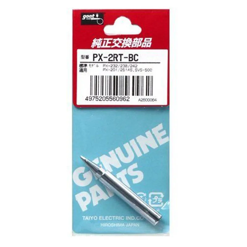 Japan GOOT PX-2RT Welding Tips for PX-201 PX-232 PX-238 PX-242 PX-336 SVS-500 Soldering iron Replacement Solder Parts