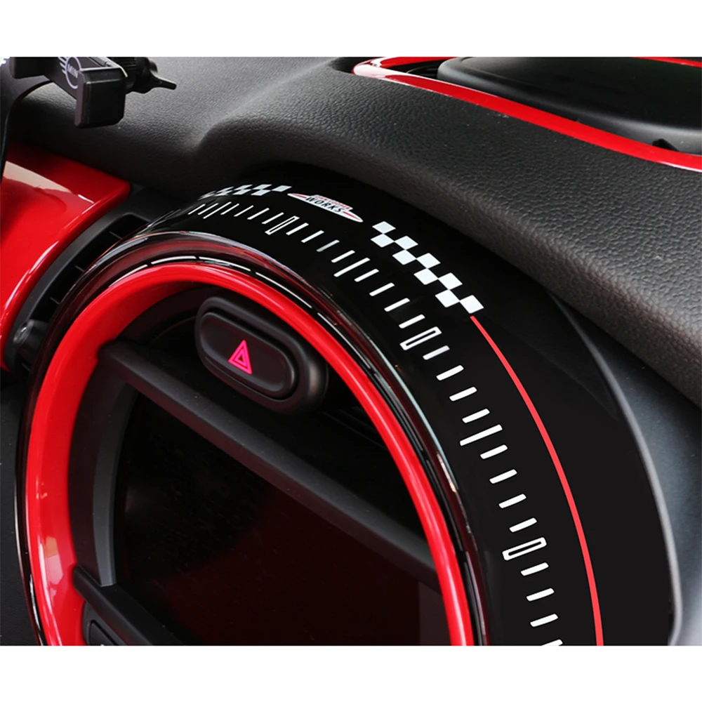 Для jcw автомобиля центральный контроль экранный инструмент панель Крышка Корпус отделка рамка декор для MINI Cooper One JCW F55 F56 аксессуары