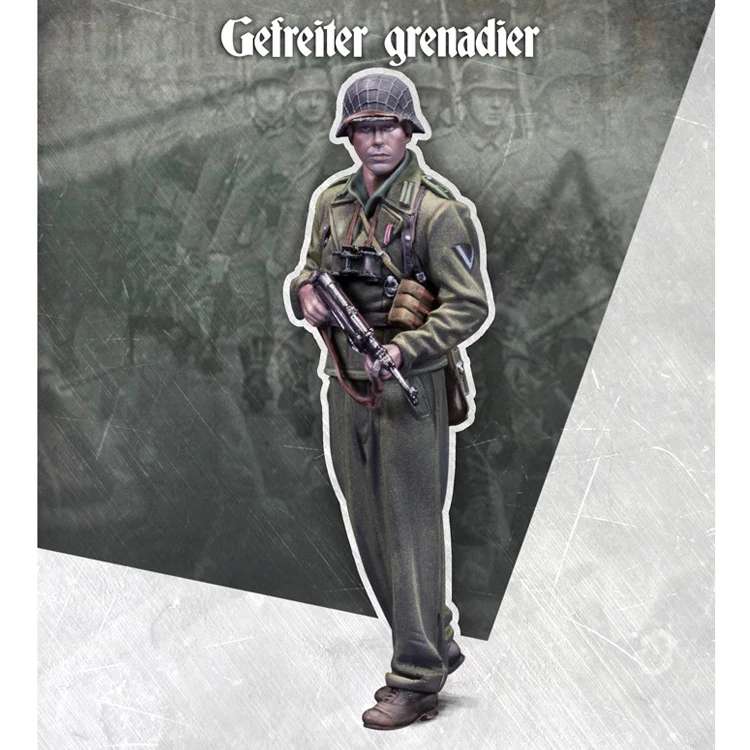 1/35 GEFREITER GRENADIER Resin Model Soldier GK Military theme of World War II Unassembled and unpainted kit | Игрушки и хобби