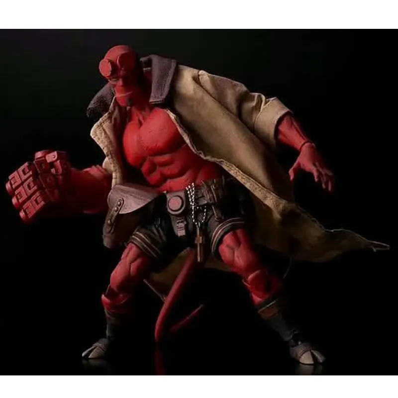 18 см Hellboy Mezco настоящая одежда можно раздевать ПВХ фигурка модель игрушки кукла для детей подарок