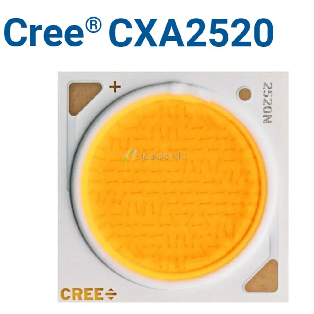 

2pcs Original Cree CXA 2520 CXA2520 Nature White 4500K Warm White 3000K 47W COB Led Emitter Lamp Light with / without Holder