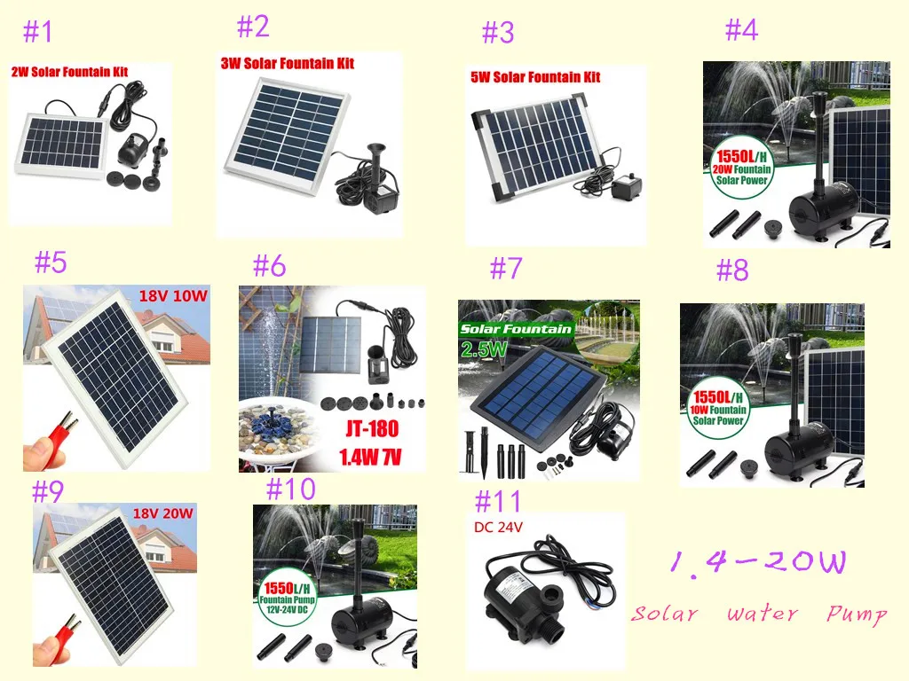 Солнечная водяная помпа комплект панели питания бассейн подводный фонтан садовые растения Полив мощность фонтан Садовый пруд наружный