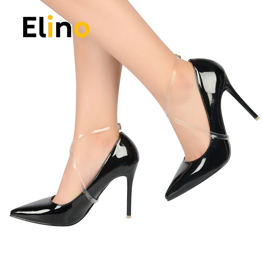 5 Pairs 58cm Lady Transparent Shoelace Invisible Elastic Ankle Shoe