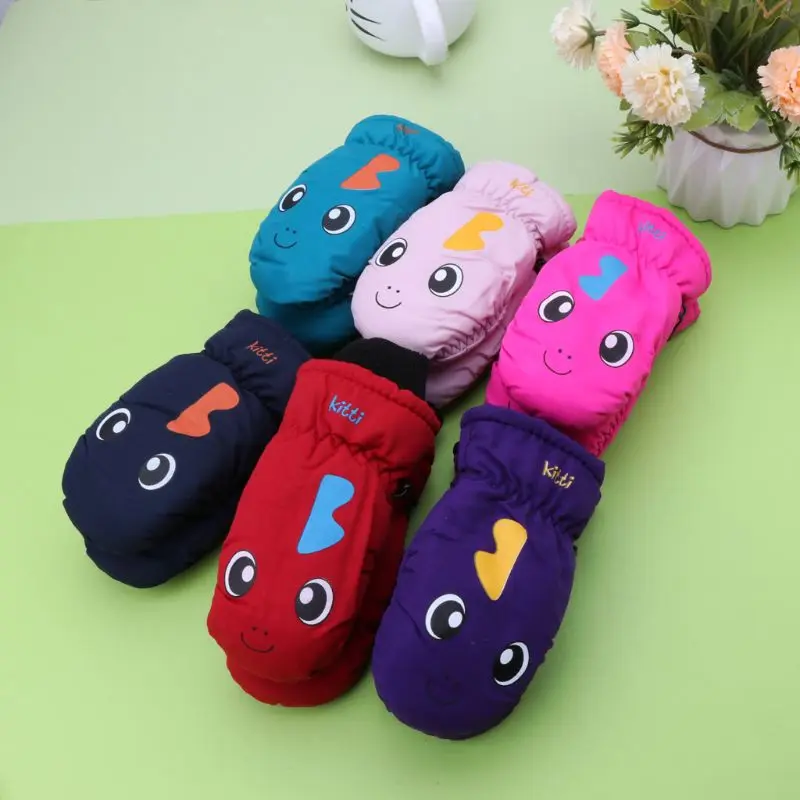 2-5years Good Quality Baby Mitten For Winter Kids Boys Girls Outdoor Warm Gloves Waterproof Windproof